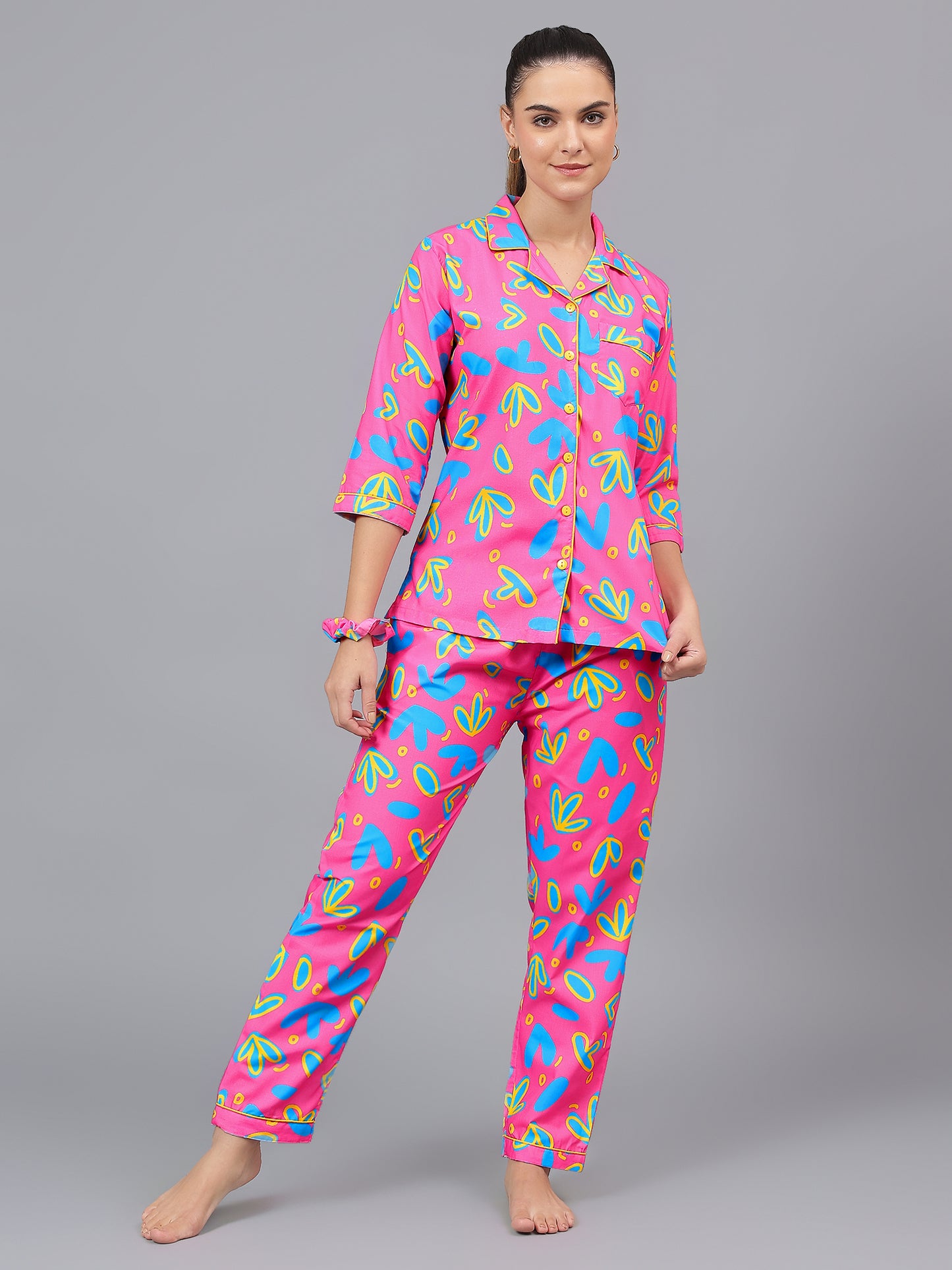 Petal Pop Pure Cotton PJ Set (Women)