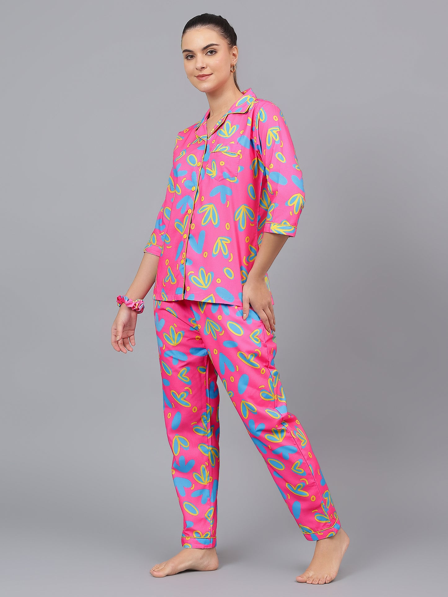 Petal Pop Pure Cotton PJ Set (Women)
