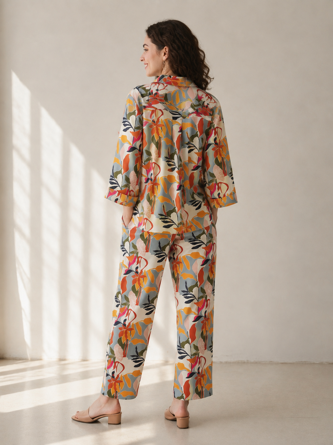 Leafy Elegance Co-ord Set (Women)