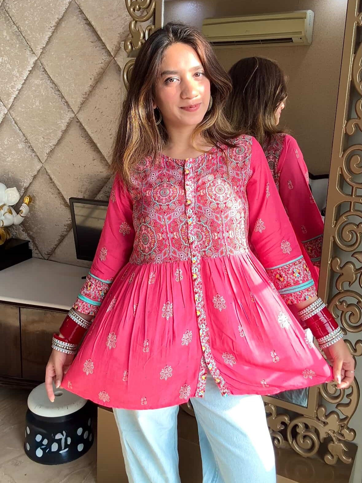 Pankhuri Flared Kurti (Women)