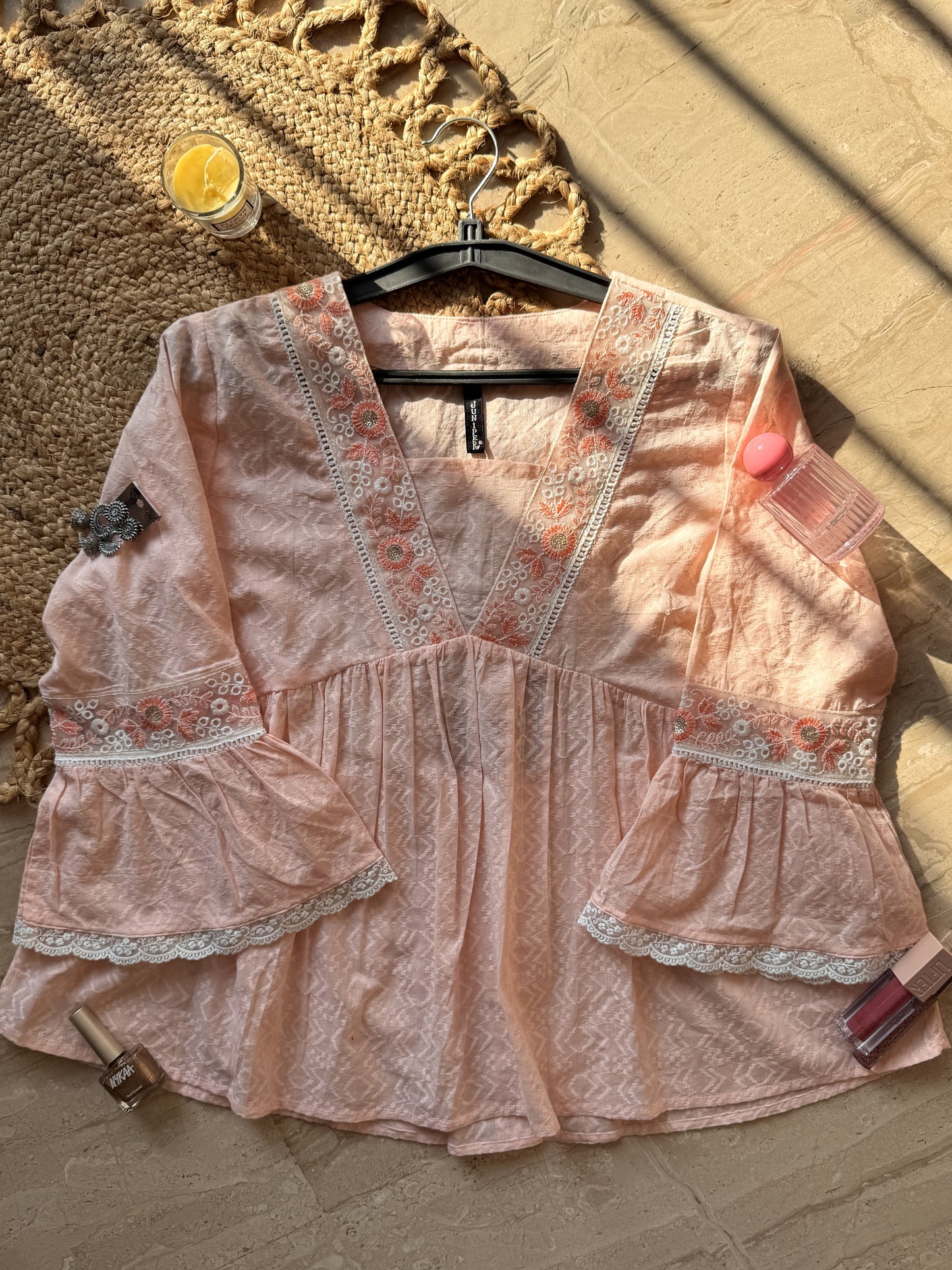 Blush Breeze Flared Kurti (Women)