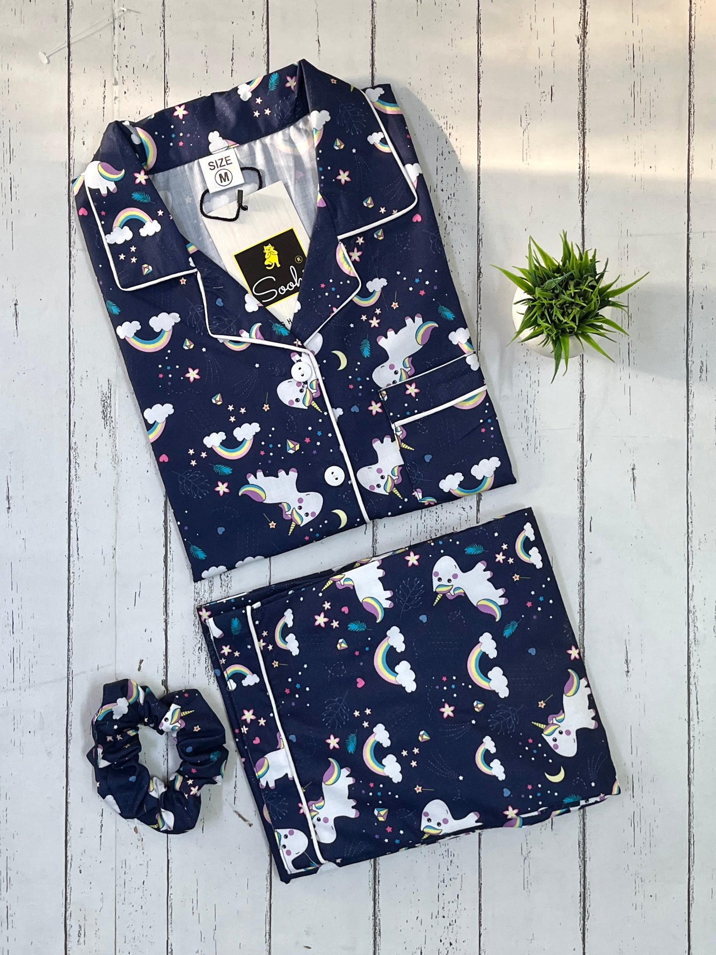 Blue Unicorn PJ Set (Women)