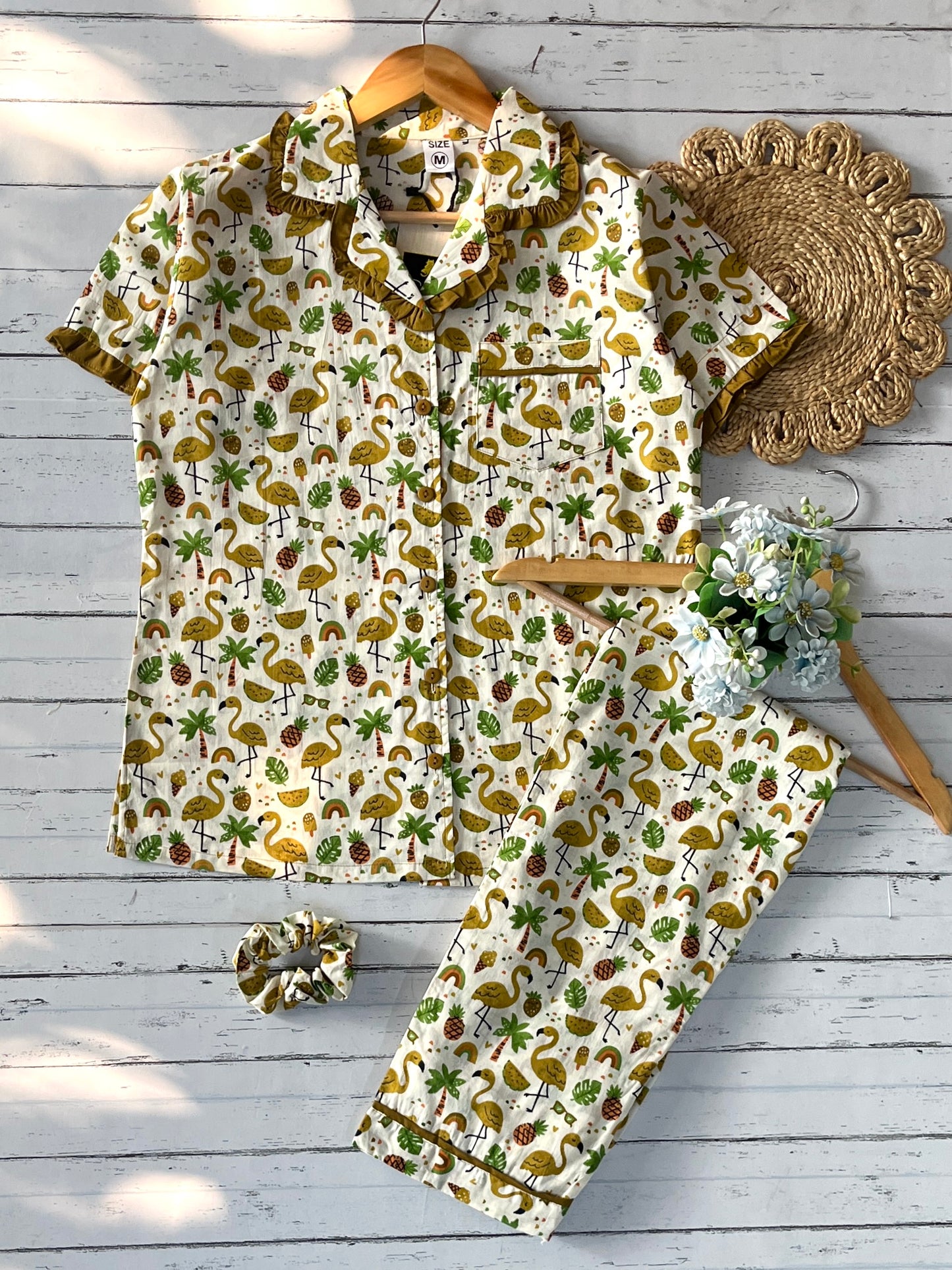 Golden Flamingo Pj Set (Women)