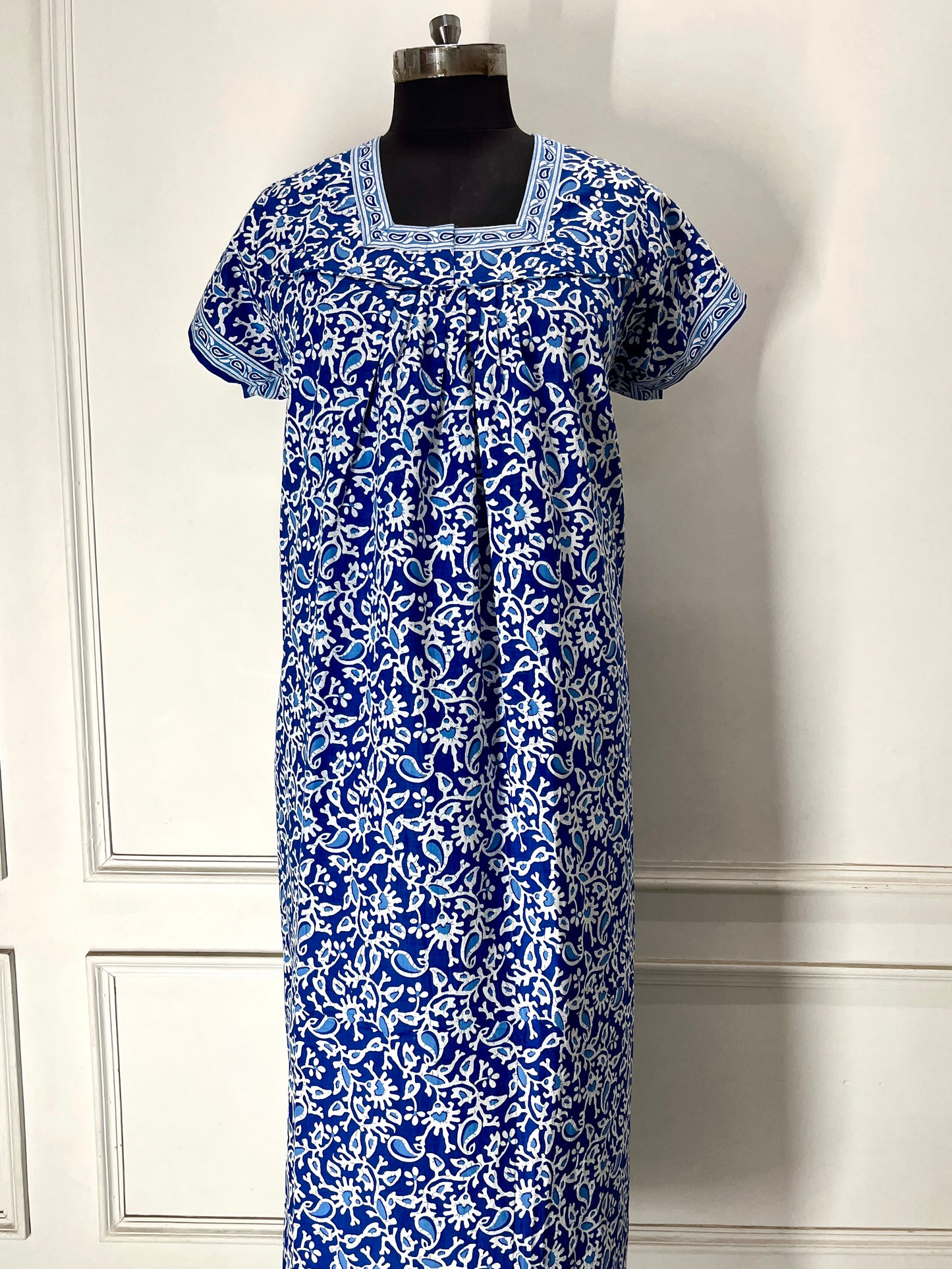 Blue Ambi Cotton Nighty (Women)