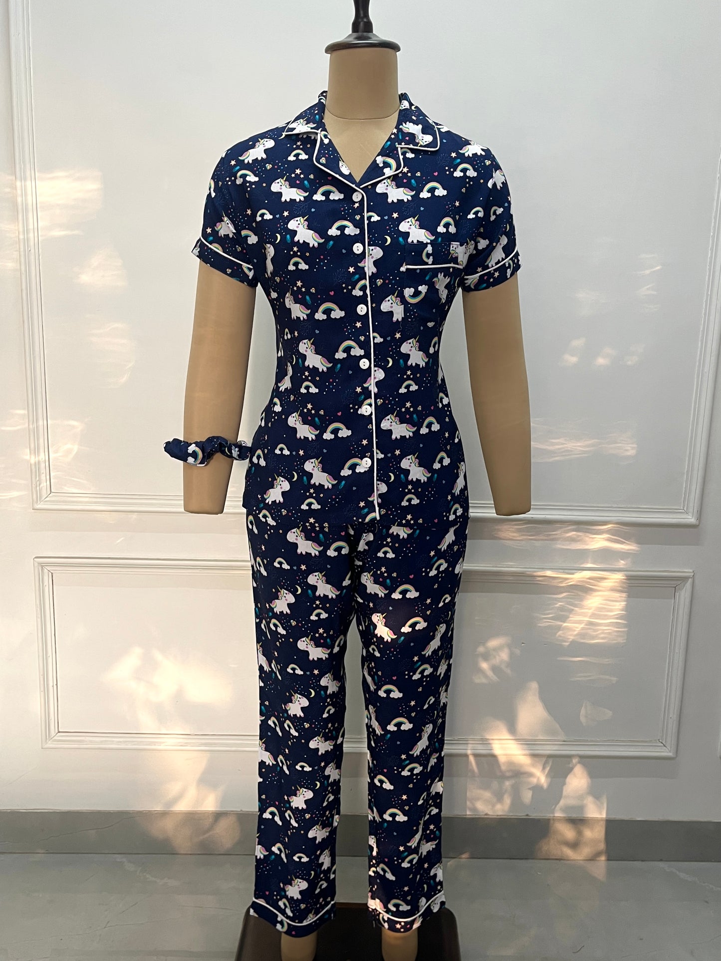 Blue Unicorn Pj Set (Women)