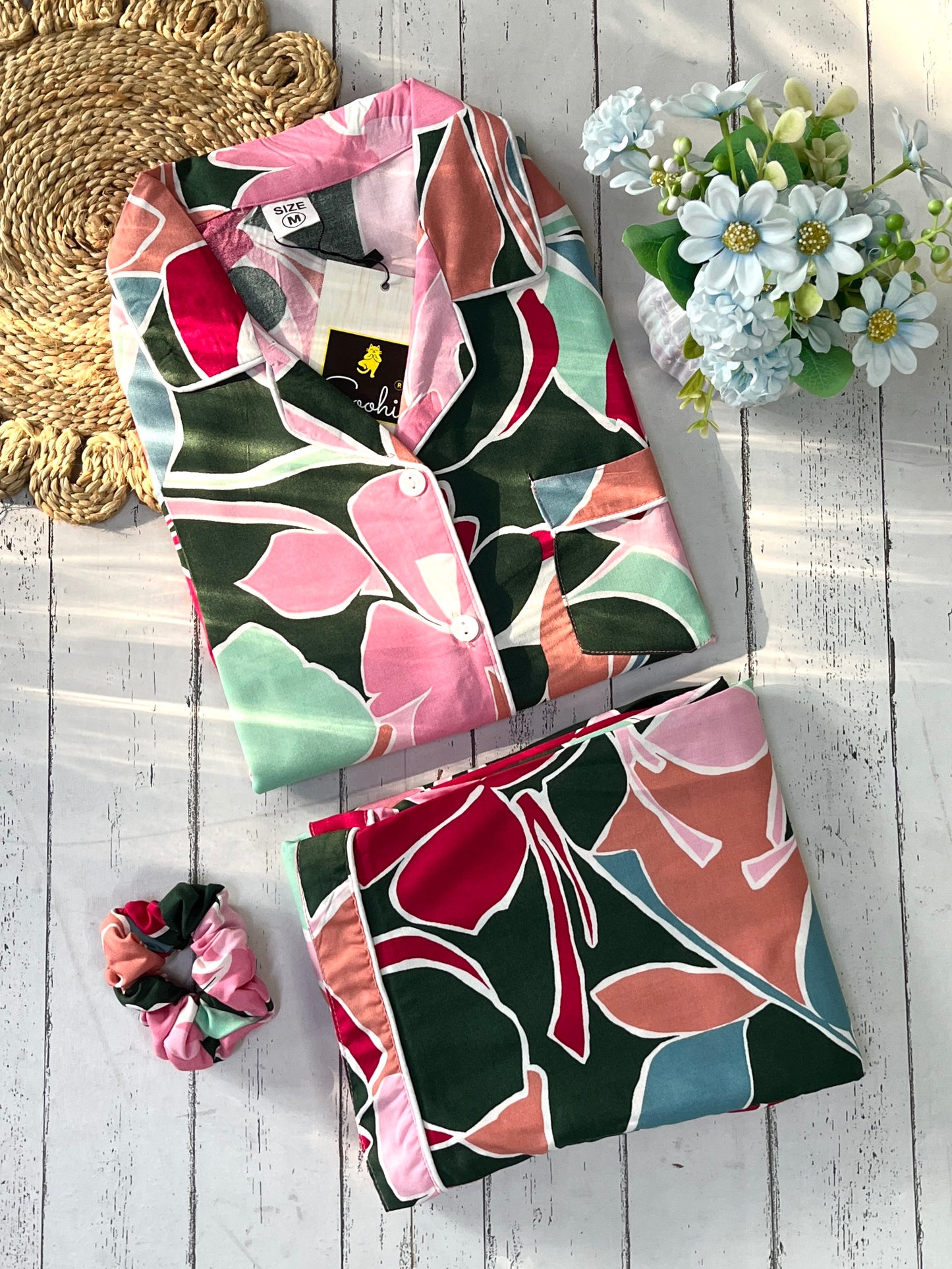 Multi Abstract PJ Set ( Women )