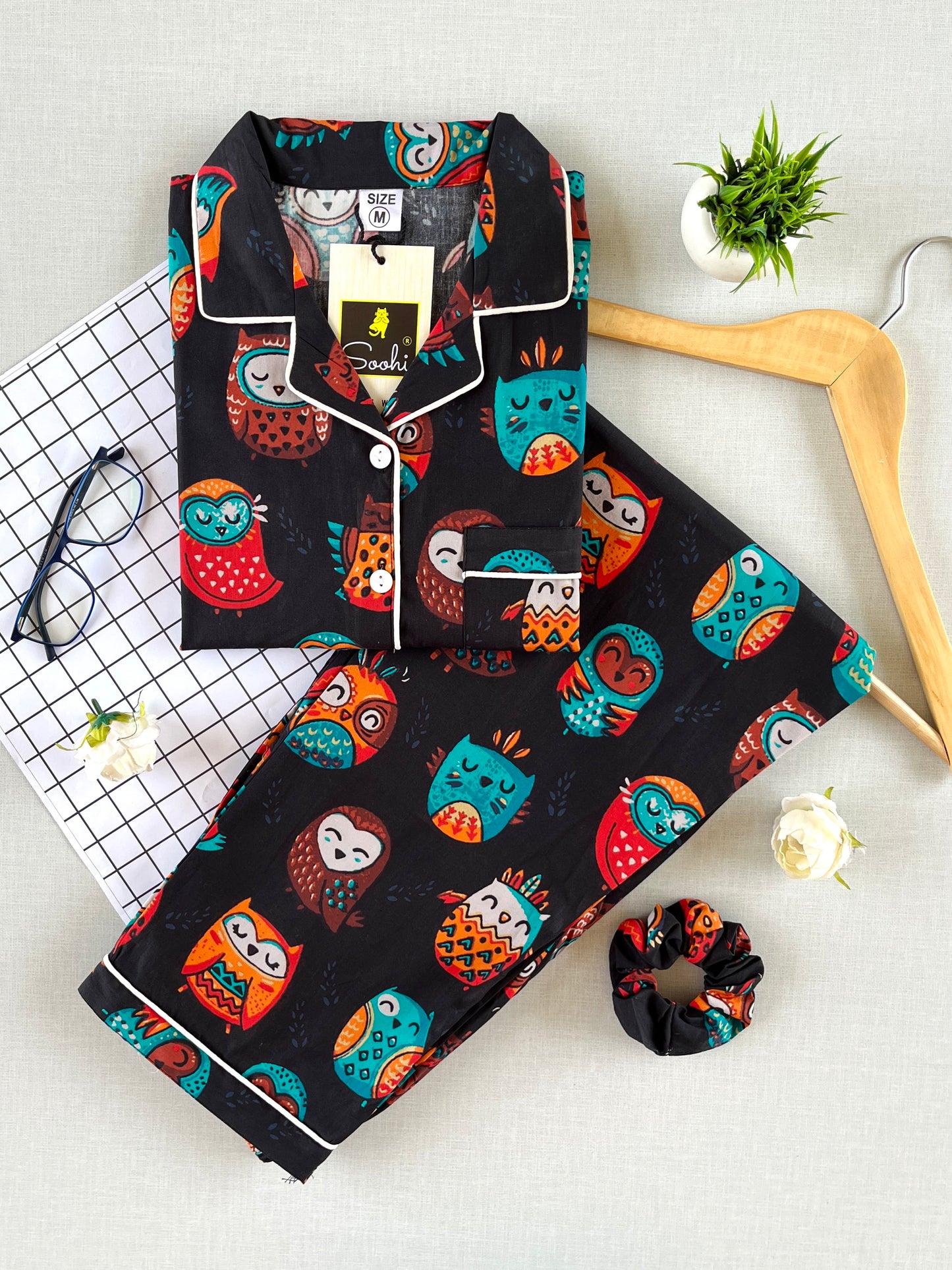 Funky Owls PJ Set (Women)