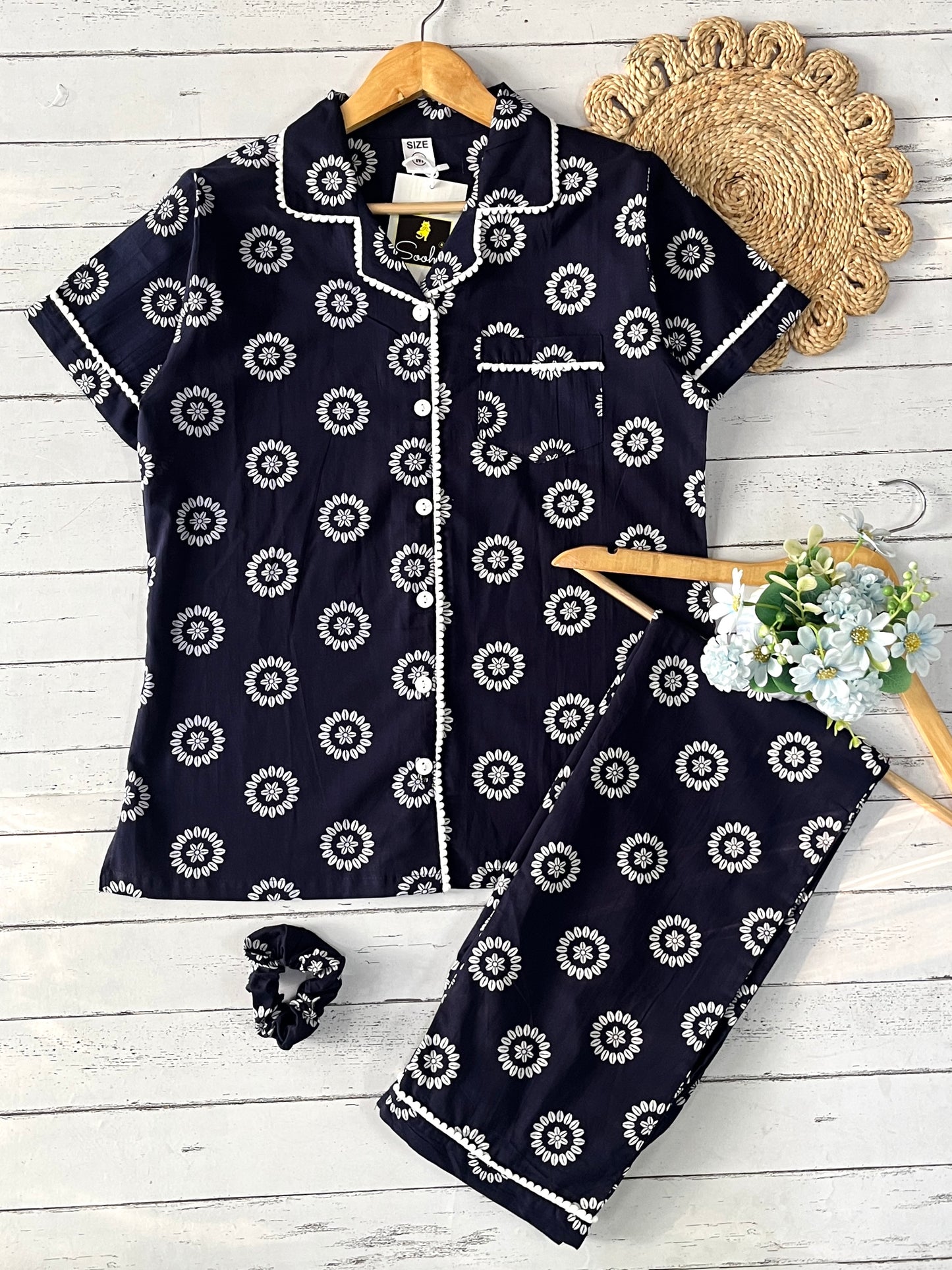 Blue Mandala Pj Set (Women)