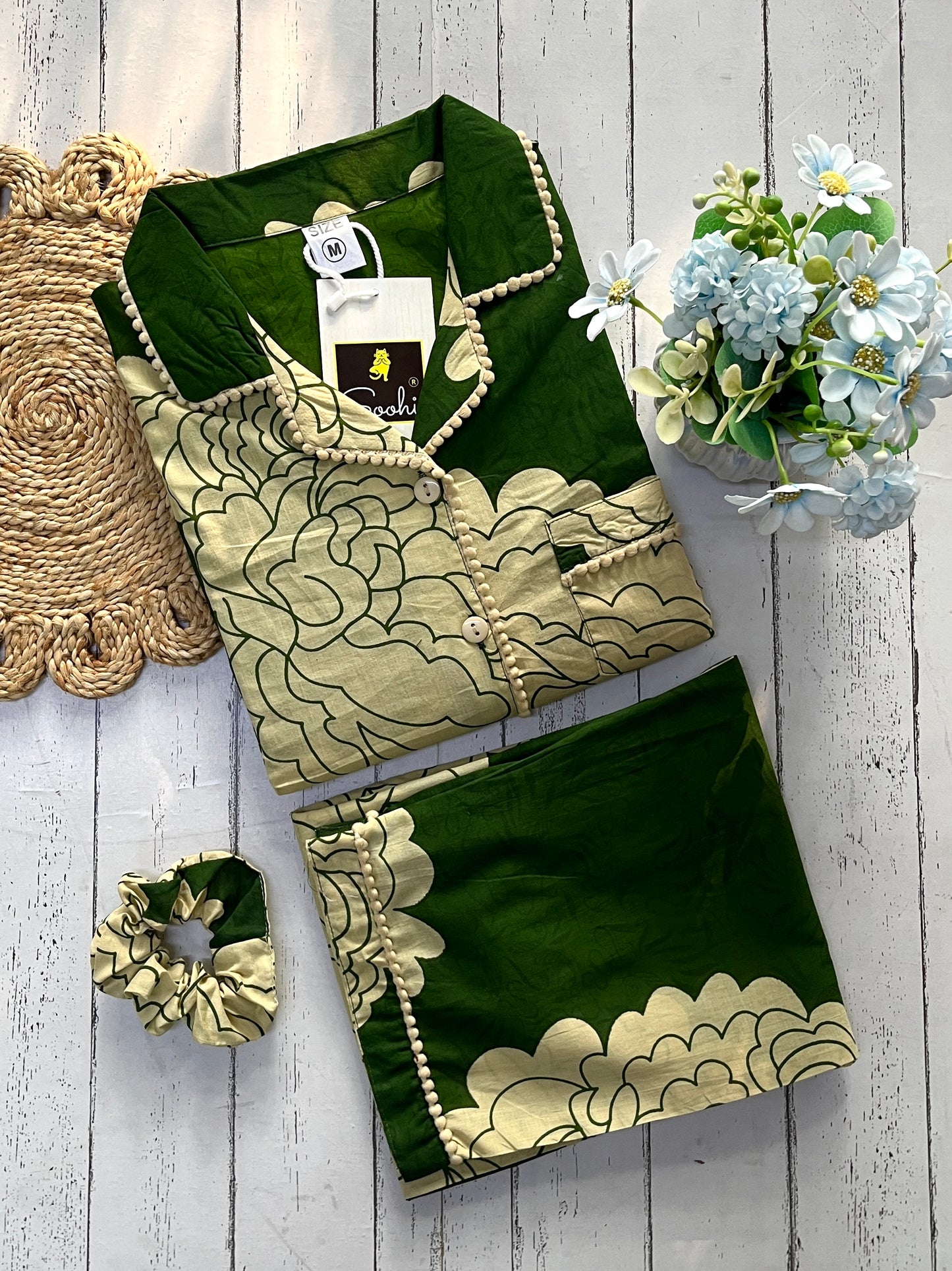 Green Flora Pj Set (Women)