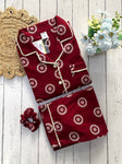 Maroon Mandala Pj Set (Women)