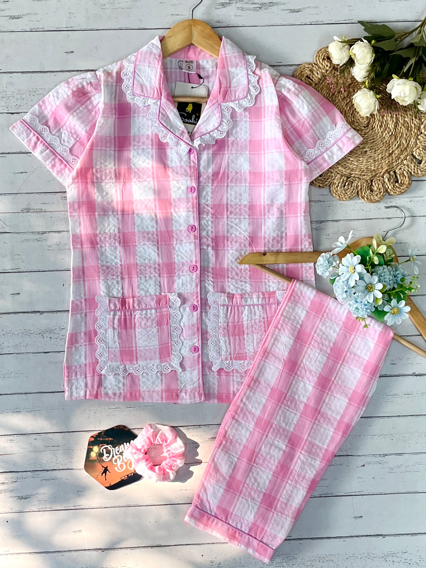 Pink Stripes Pj Set (Women)