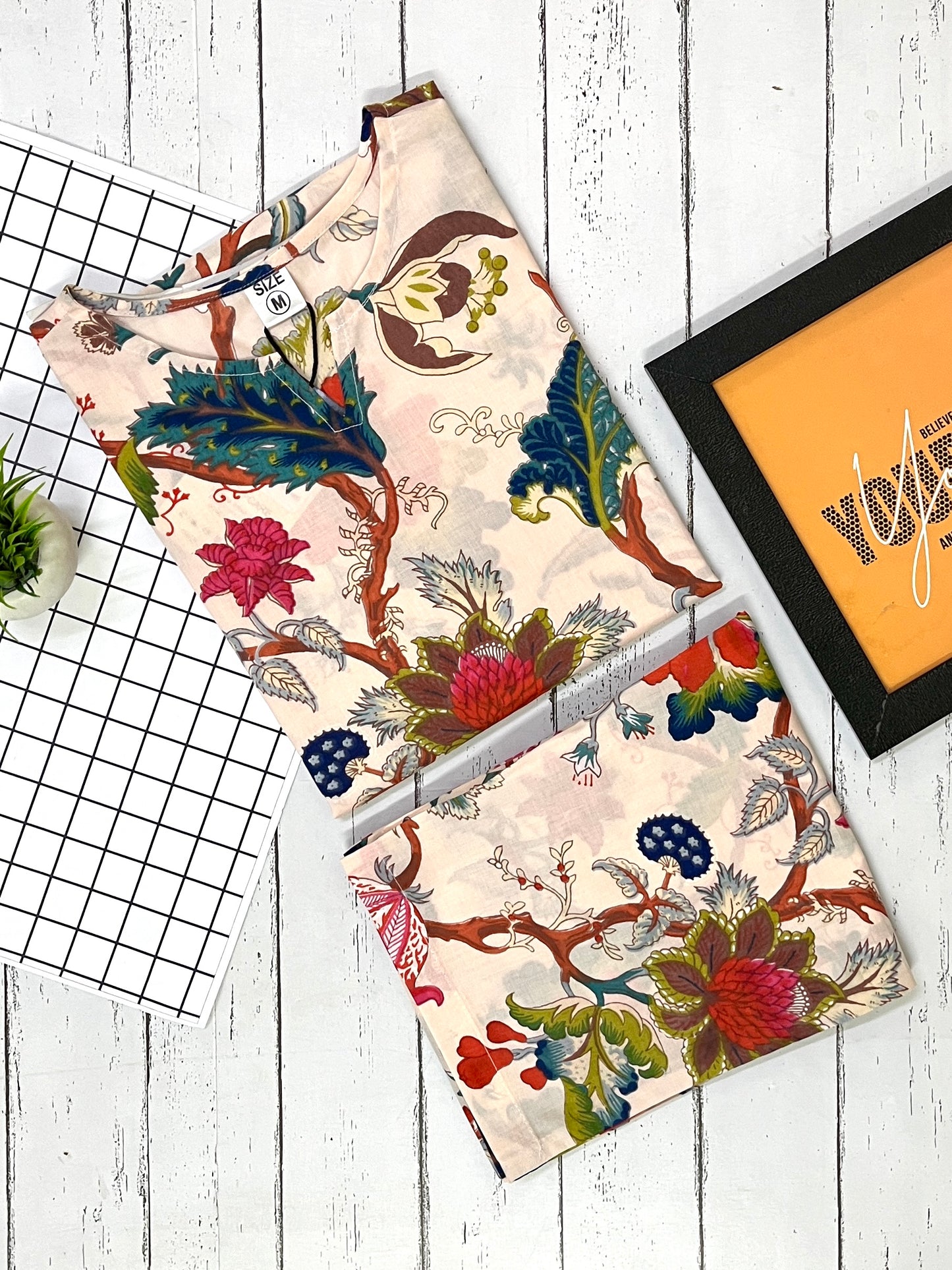 Peach Florals PJ Set (Women)