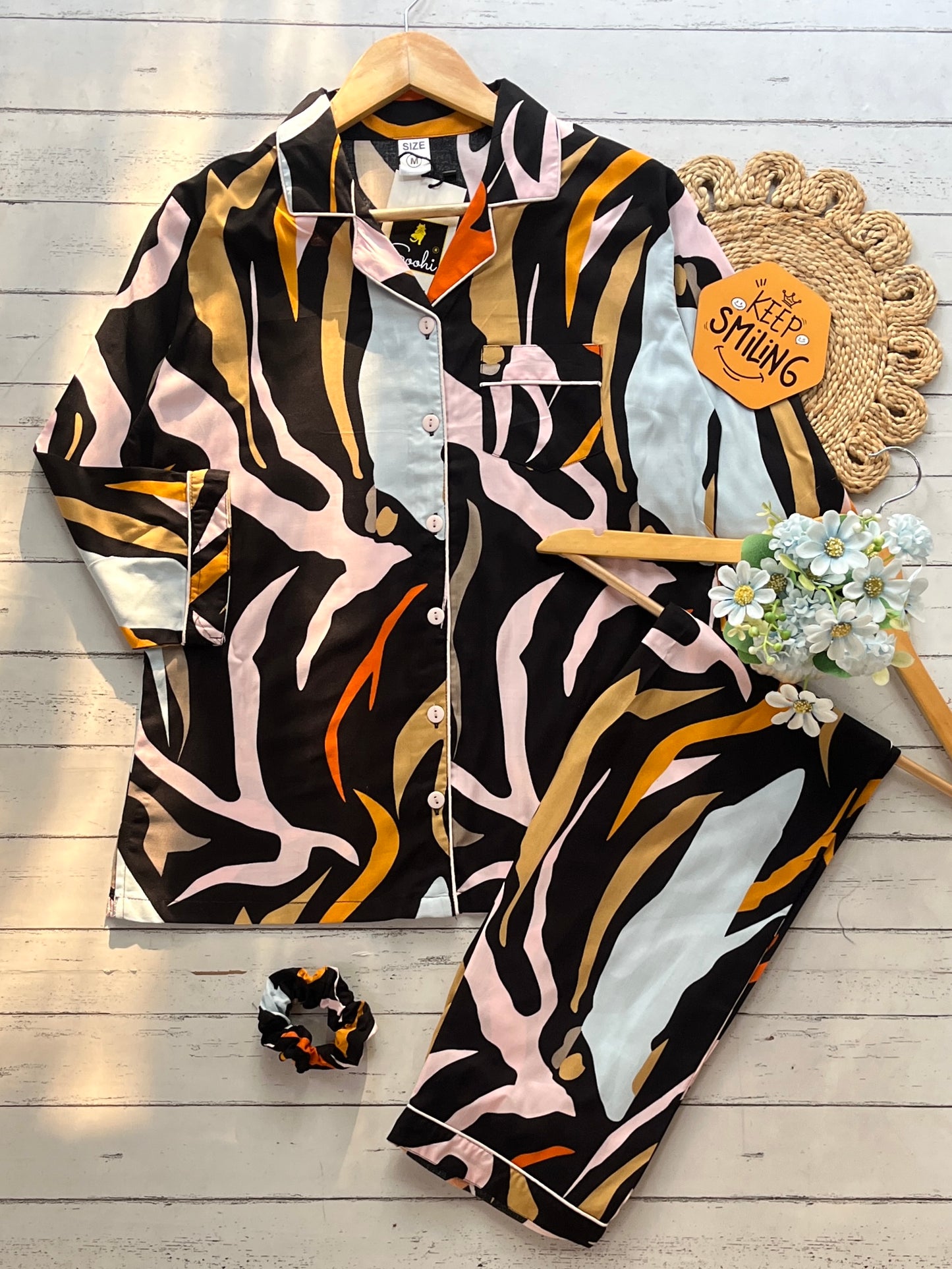 Black Leopard PJ Set ( Women )
