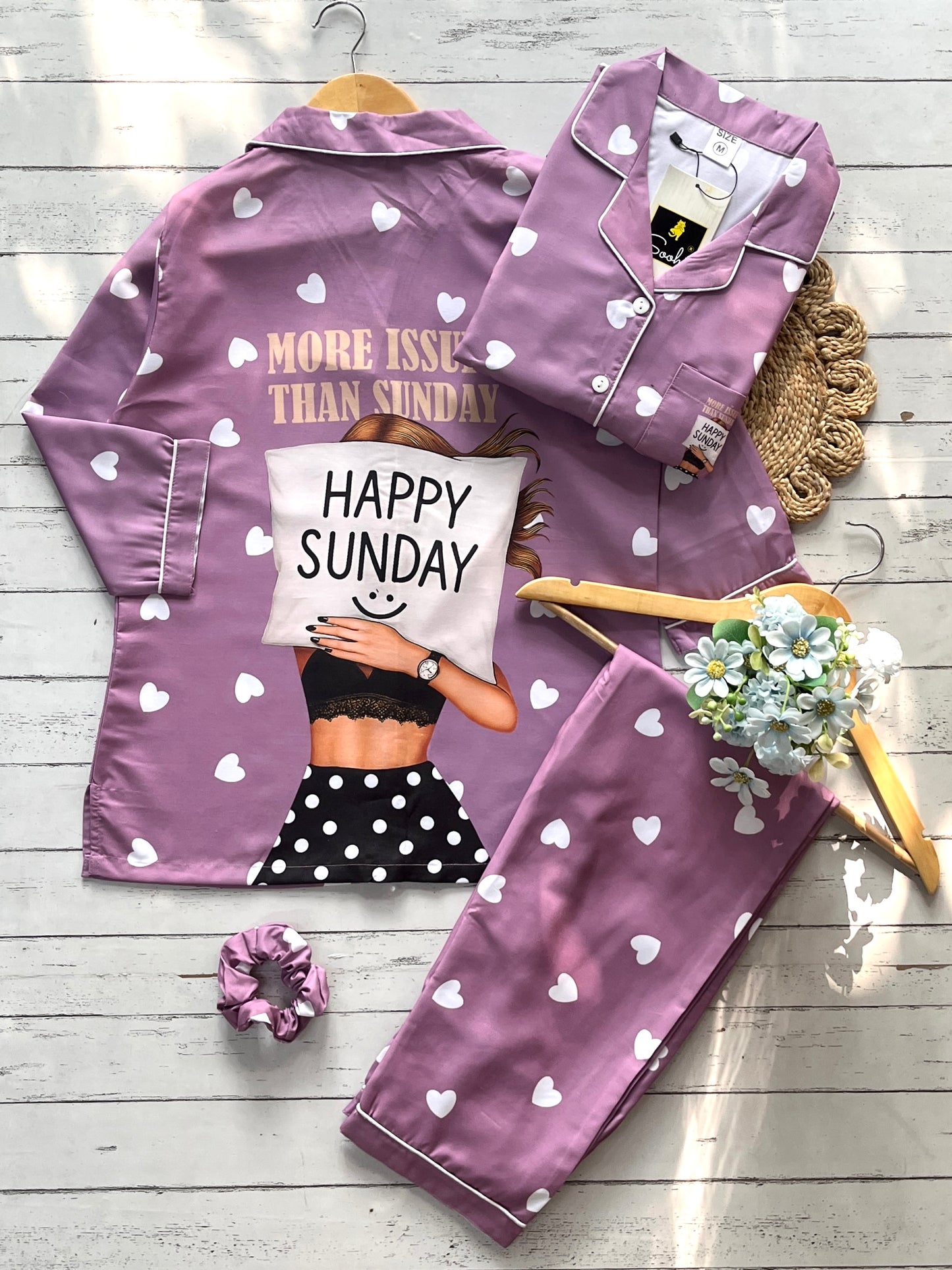 Happy Sunday Pj Set (Women)