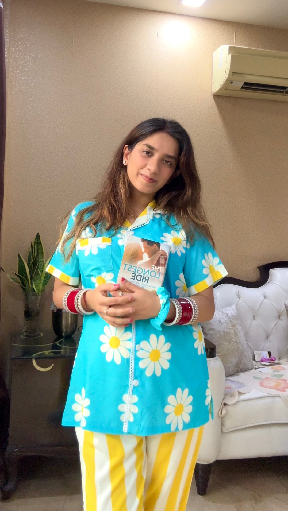 Daisy Delight Stripe PJ Set ( Women )