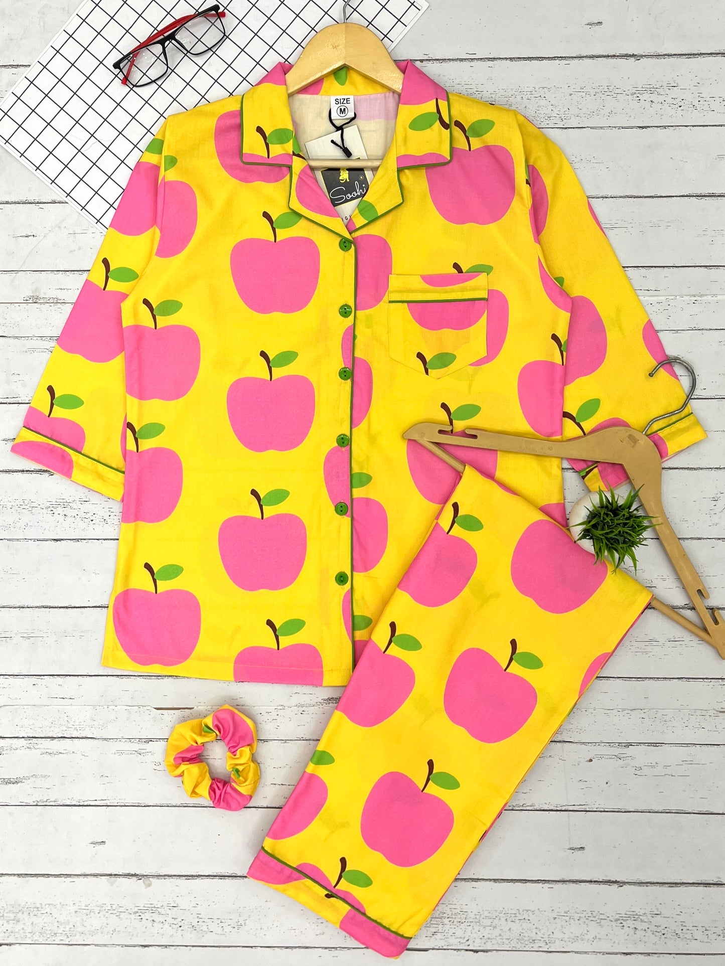 Sunny Apple Pure Cotton PJ Set (Women)