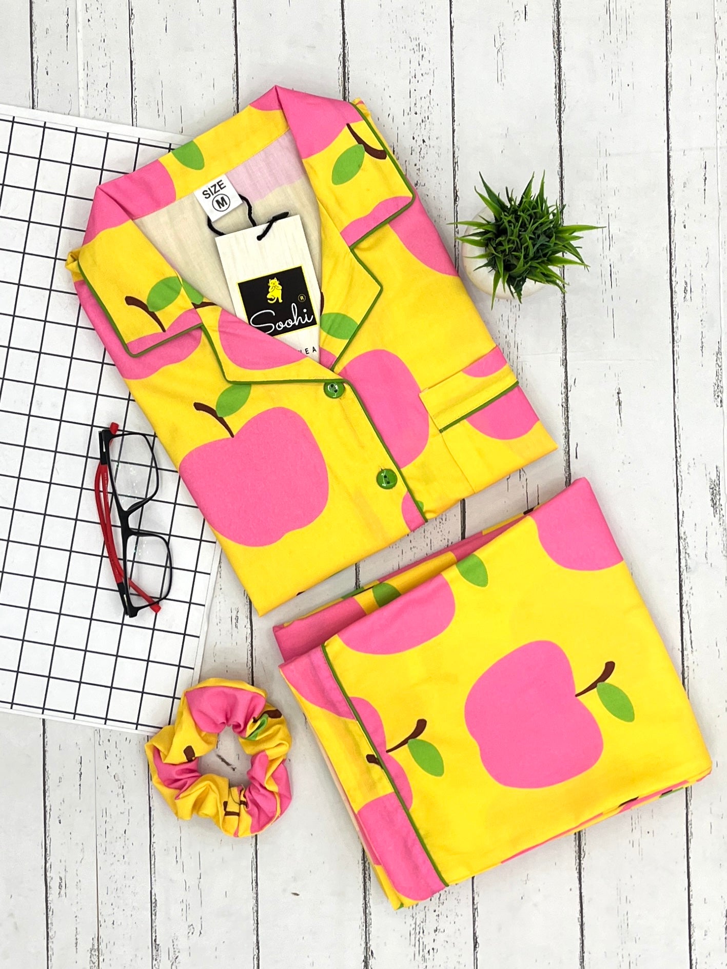 Sunny Apple Pure Cotton PJ Set (Women)