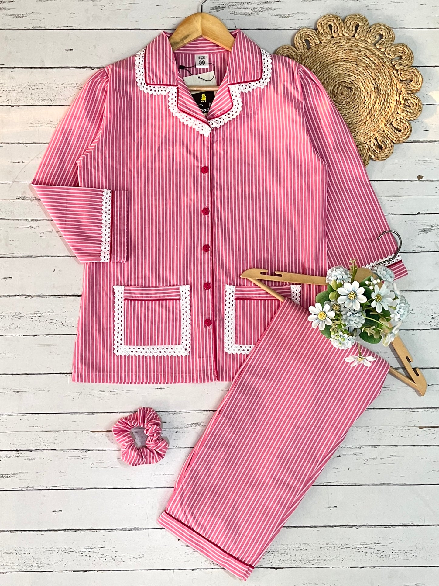 Pink Stripes Pj Set (Women)