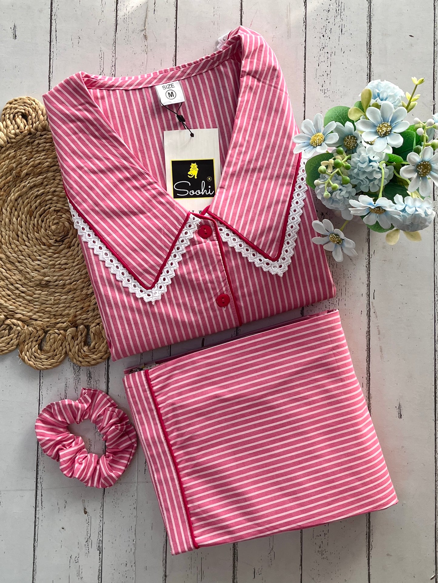 Pink Mushroom Pj Set (Women)