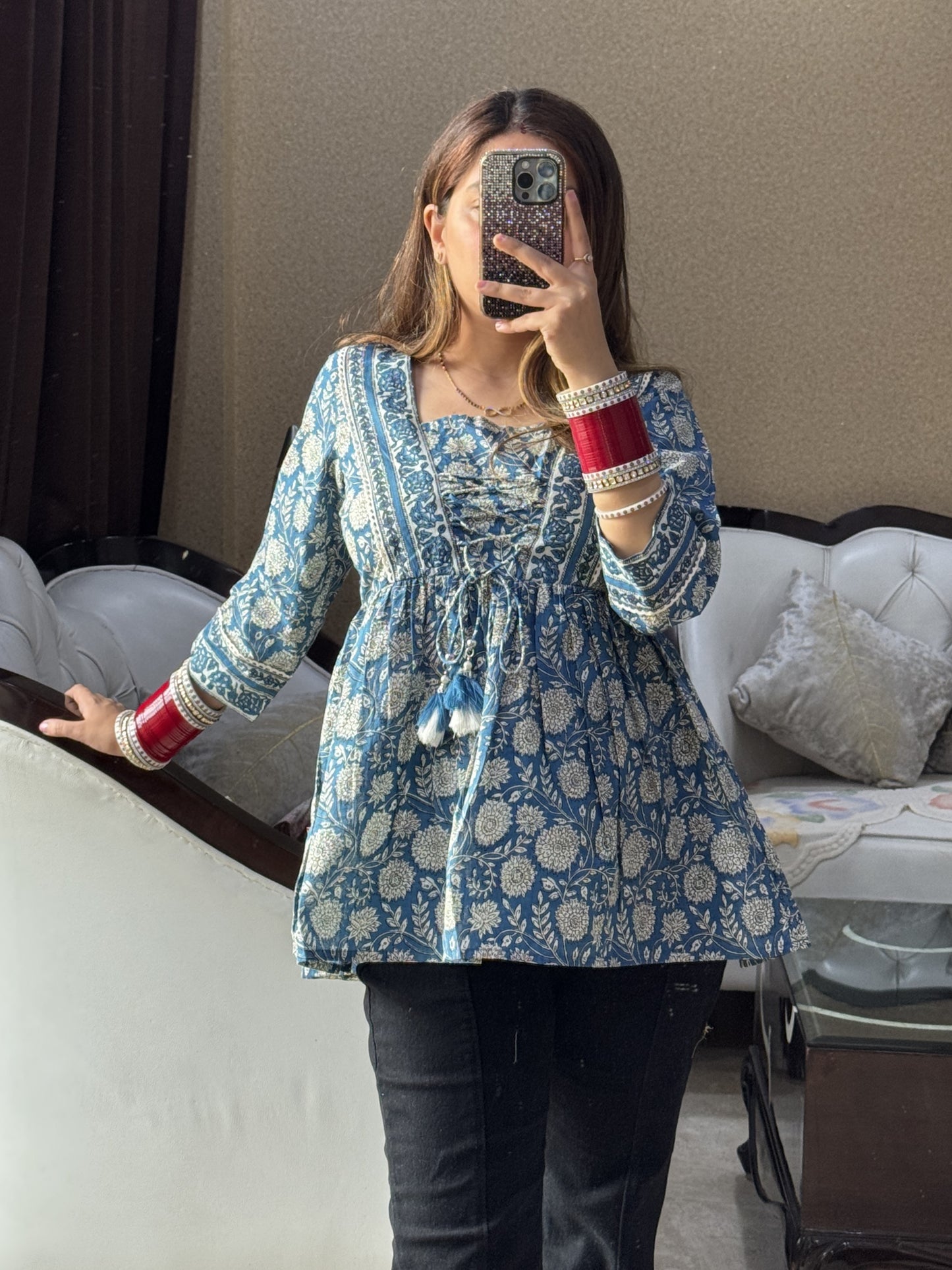 Neel Gulzar Tie-Up Kurti (Women)