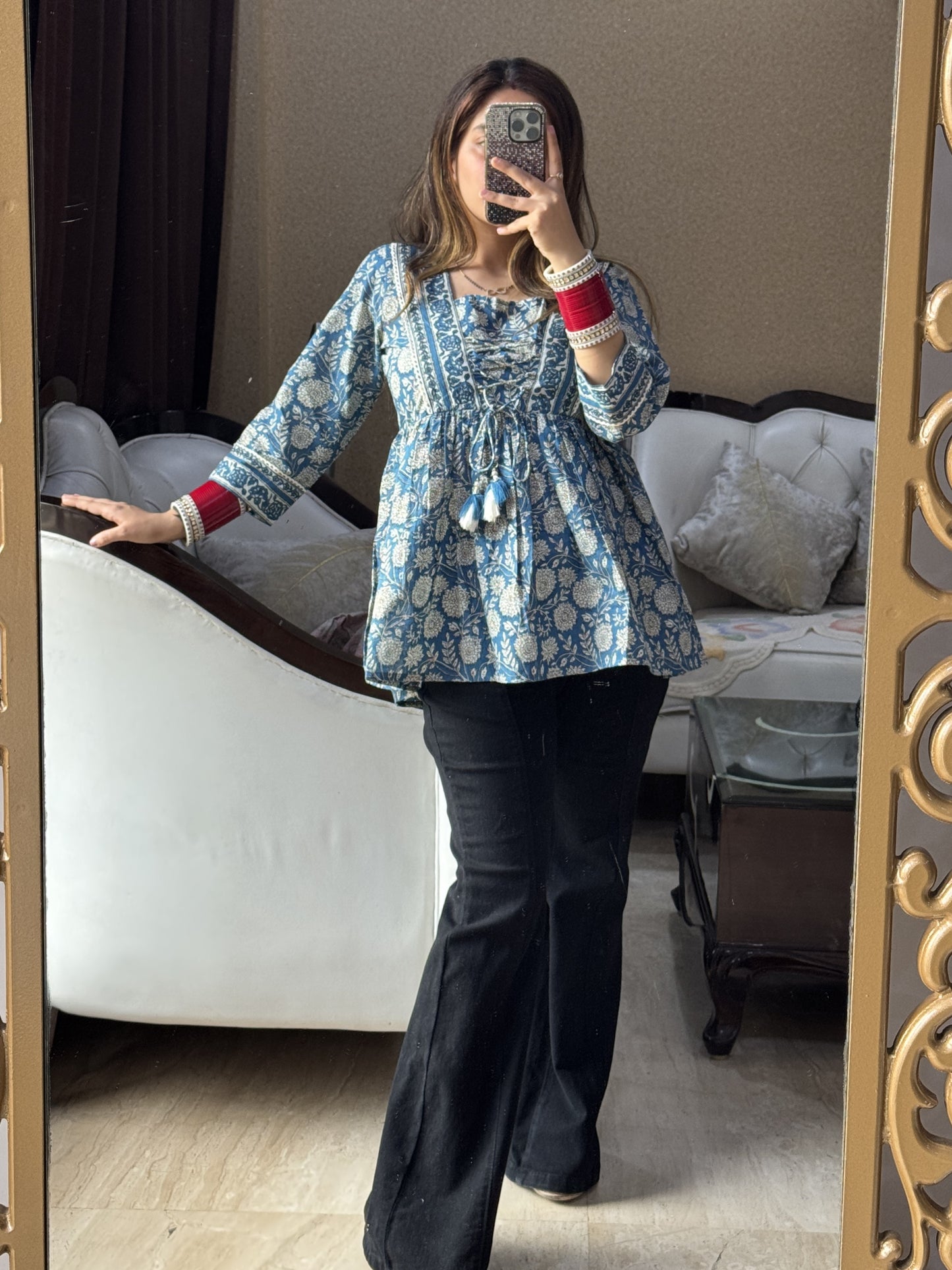 Neel Gulzar Tie-Up Kurti (Women)