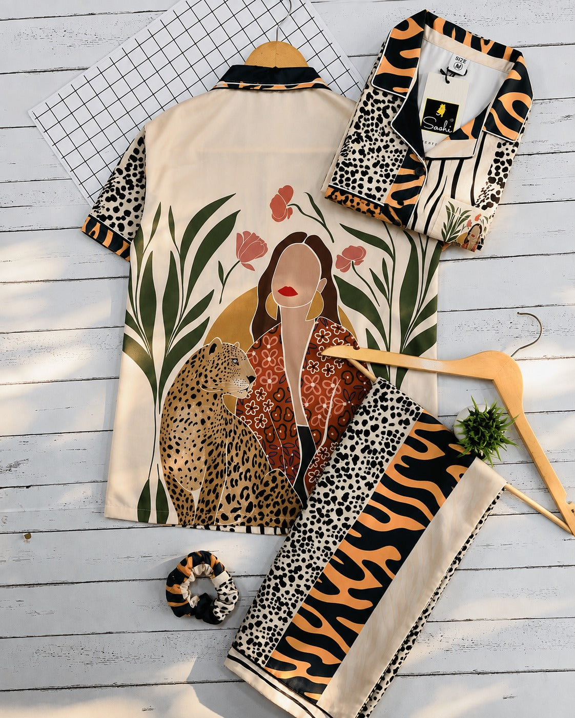 Animal print PJ Set (women)