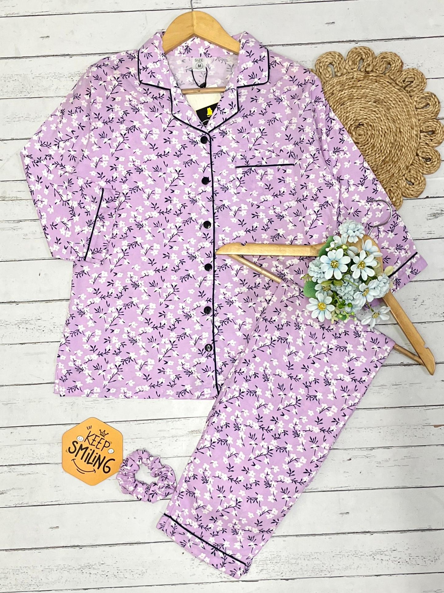 Purple Petals PJ Set ( Women )
