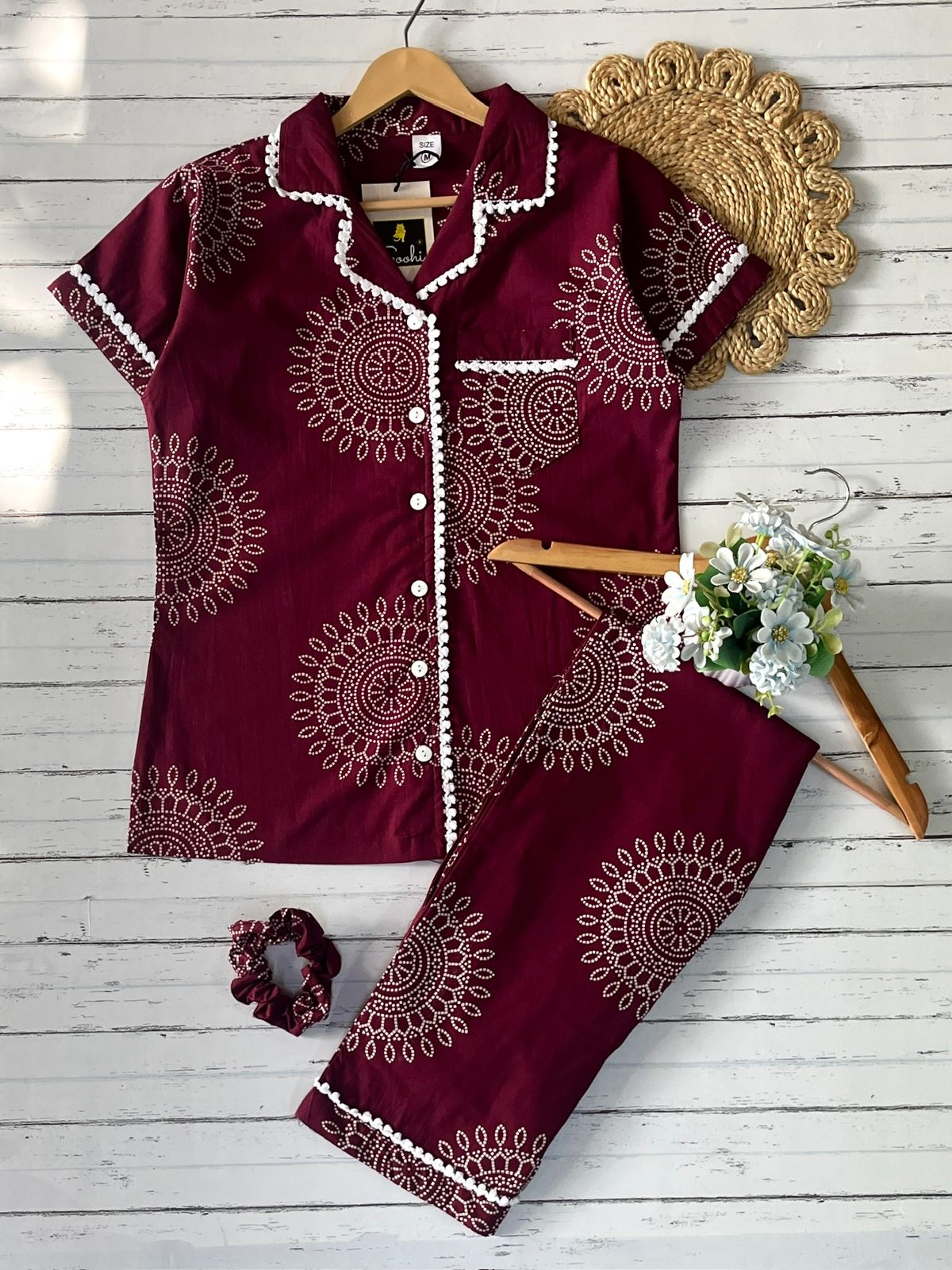 Wine Mandala Pj Set (Women)
