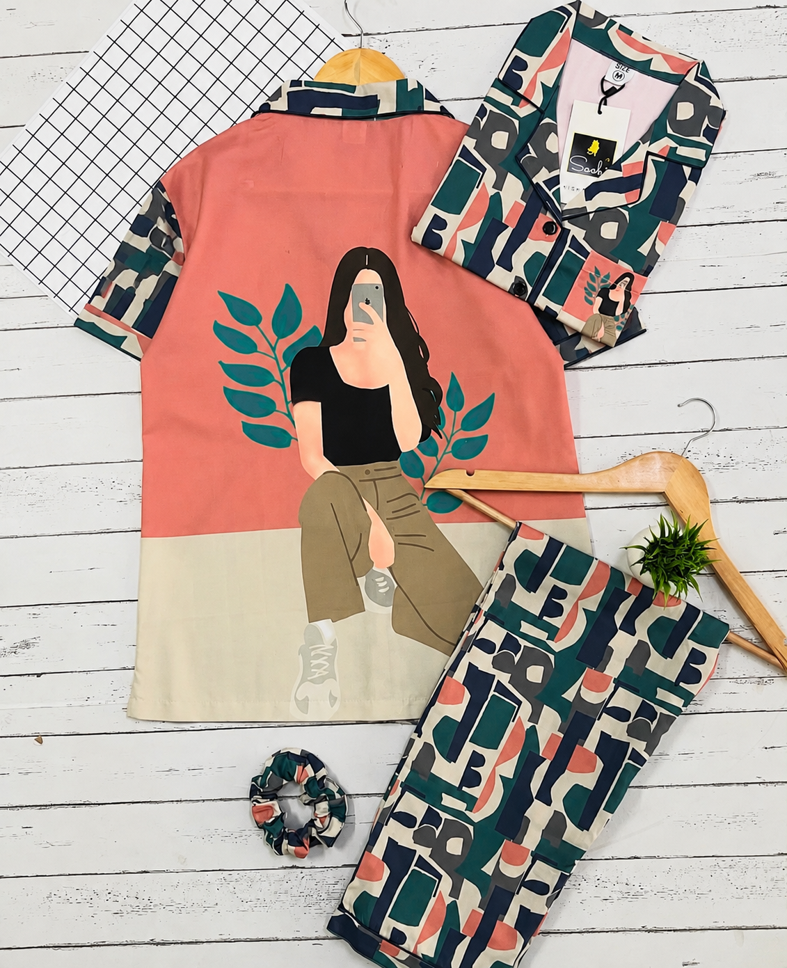 Selfie pj set (women )