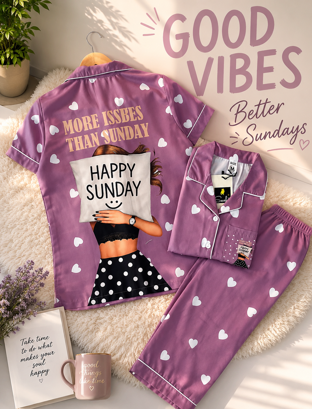 Trendy Backprint PJ Sets
