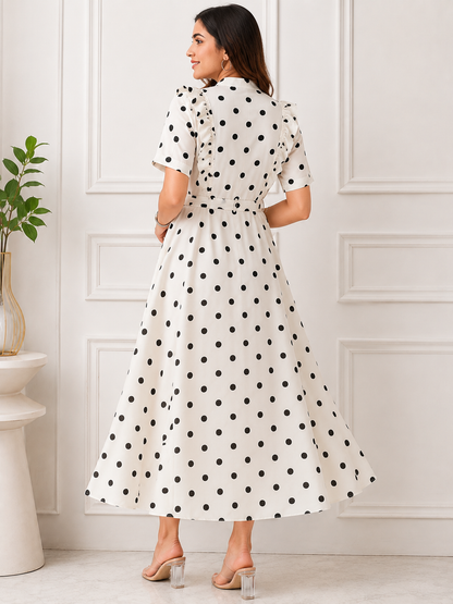 Black Polka Women Dress