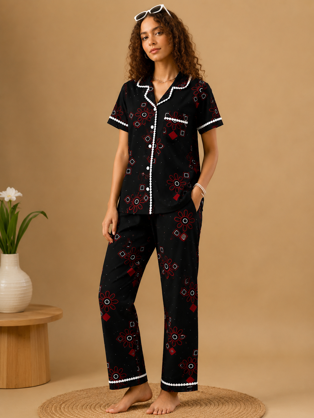 Black Blocks Pj Set (Women)