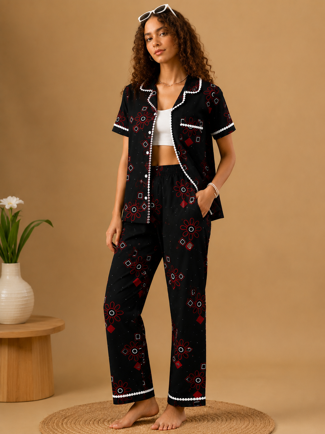 Black Blocks Pj Set (Women)