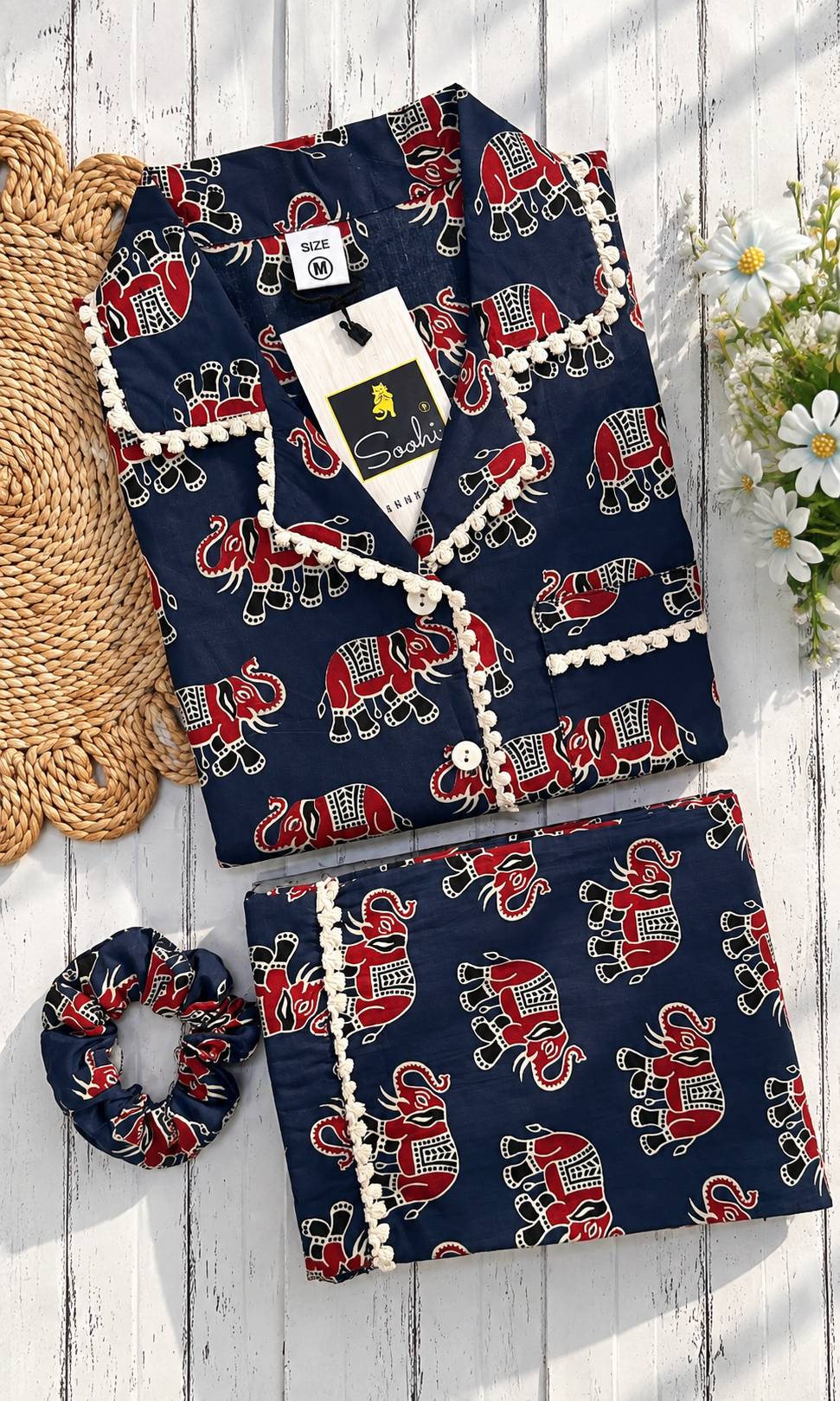 Blue Elephant pure cotton Pj Set (Women)
