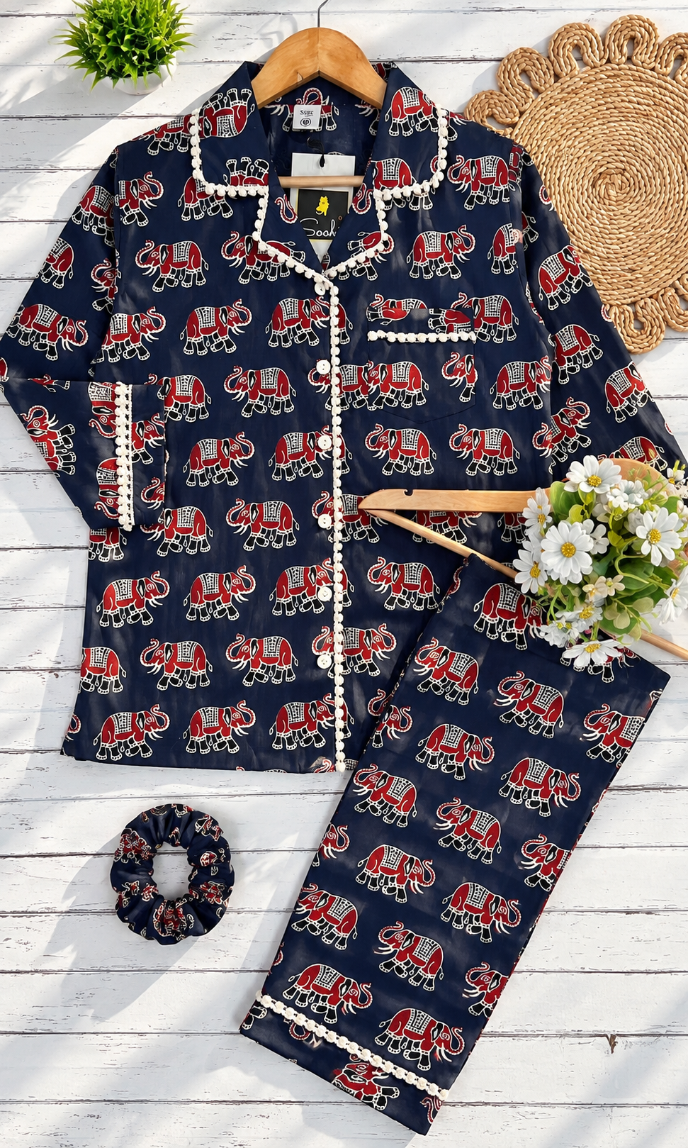 Blue Elephant pure cotton Pj Set (Women)
