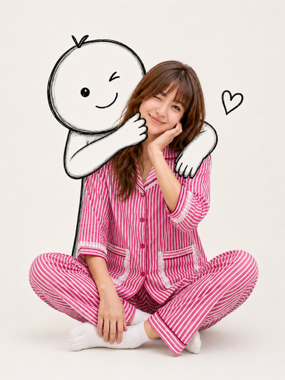Pink Stripe Set (Women)