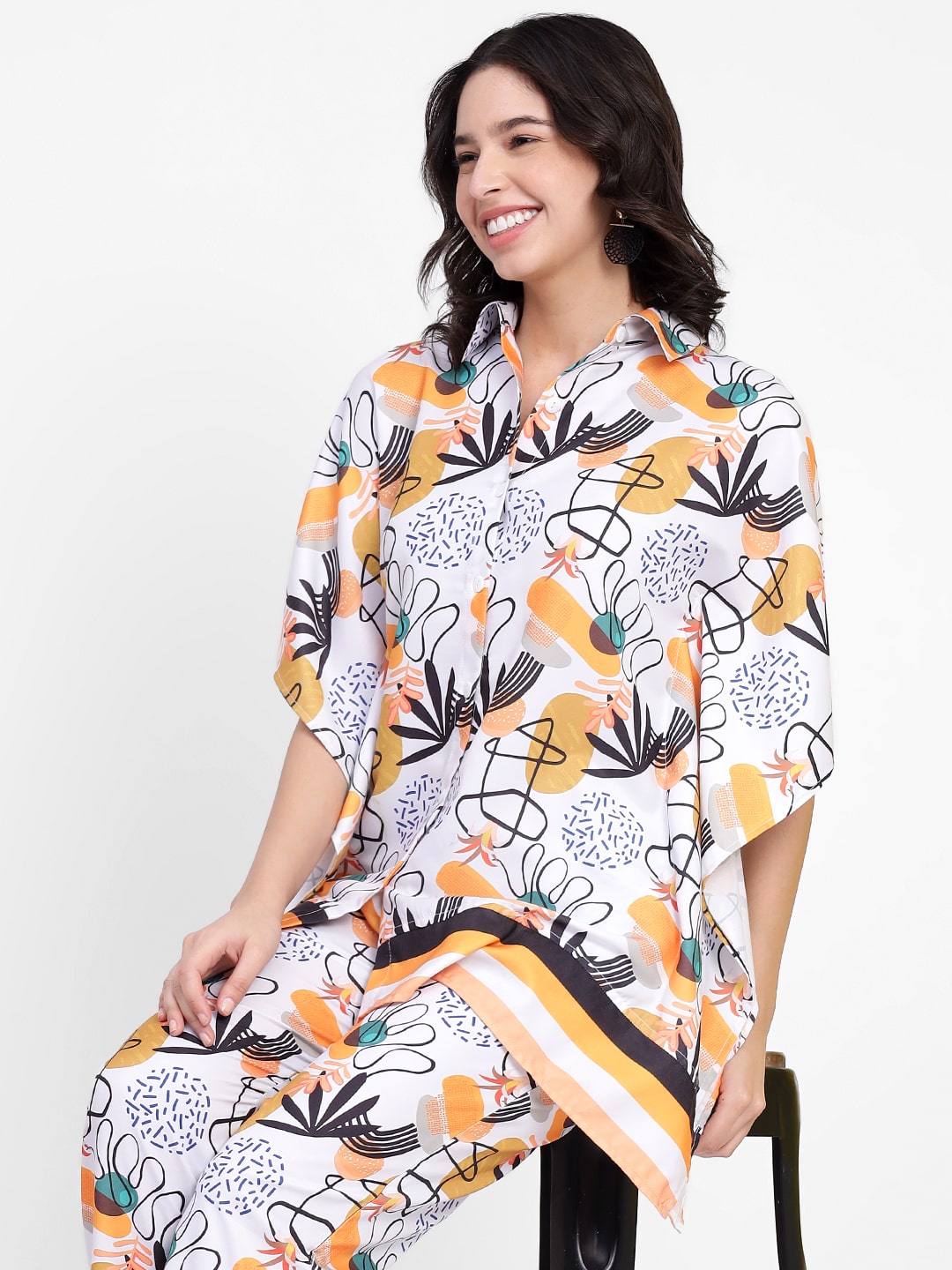 Floral Abstract Kaftan Set (Women)