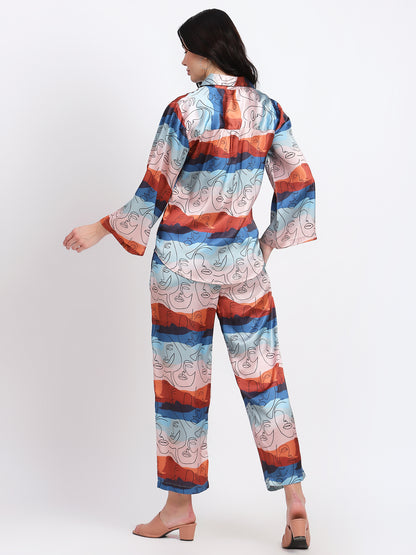 Abstract Faces Co-ord Set (Women)