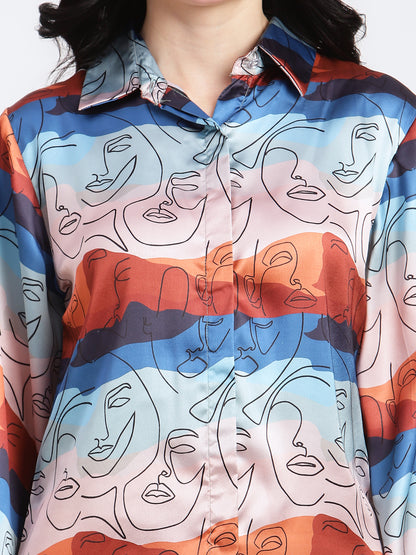Abstract Faces Co-ord Set (Women)