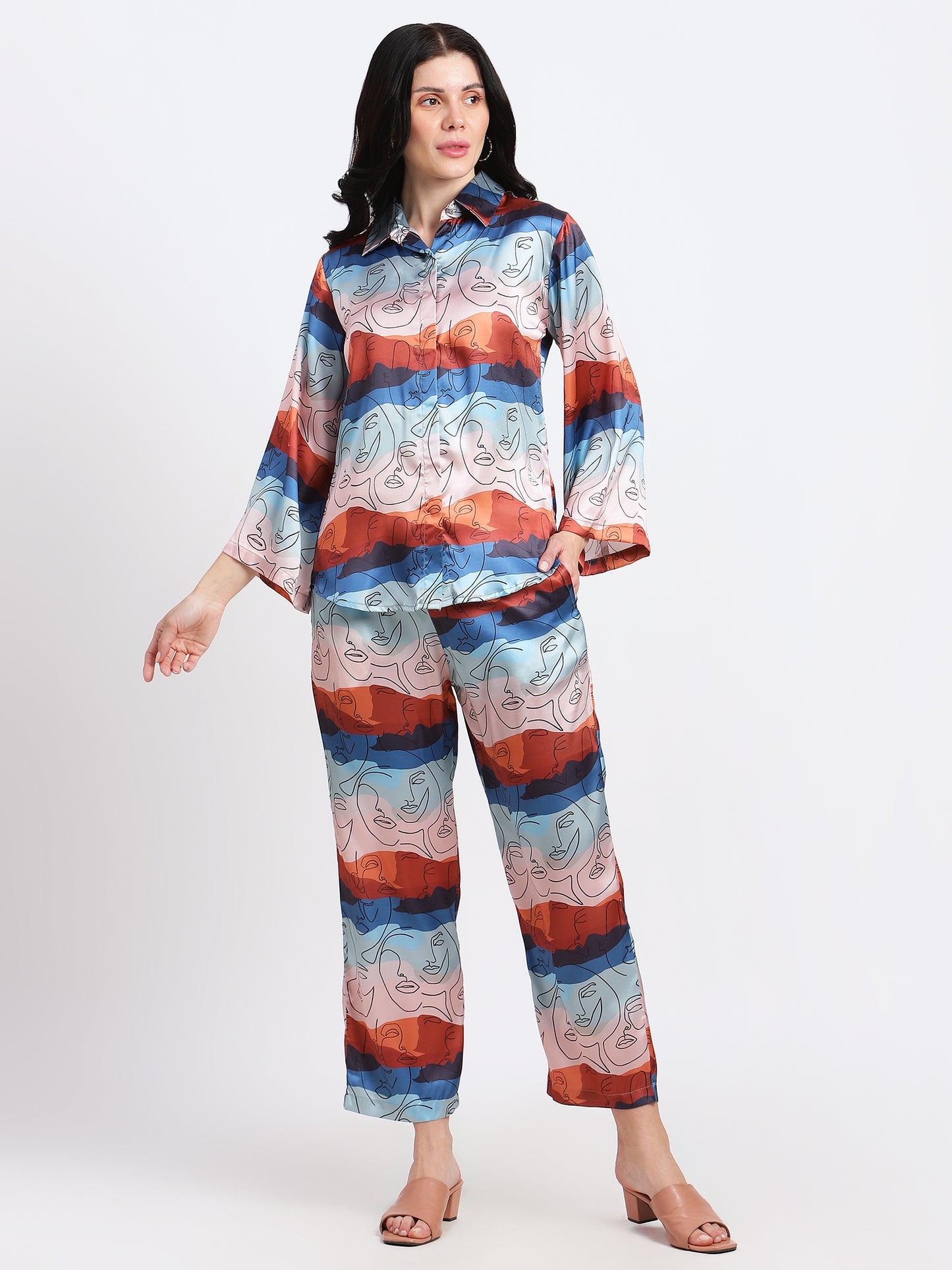 Abstract Faces Co-ord Set (Women)