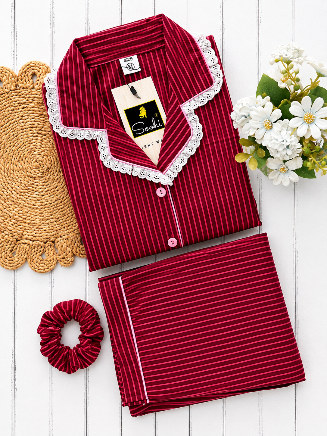Wine Line PJ Set (Women)