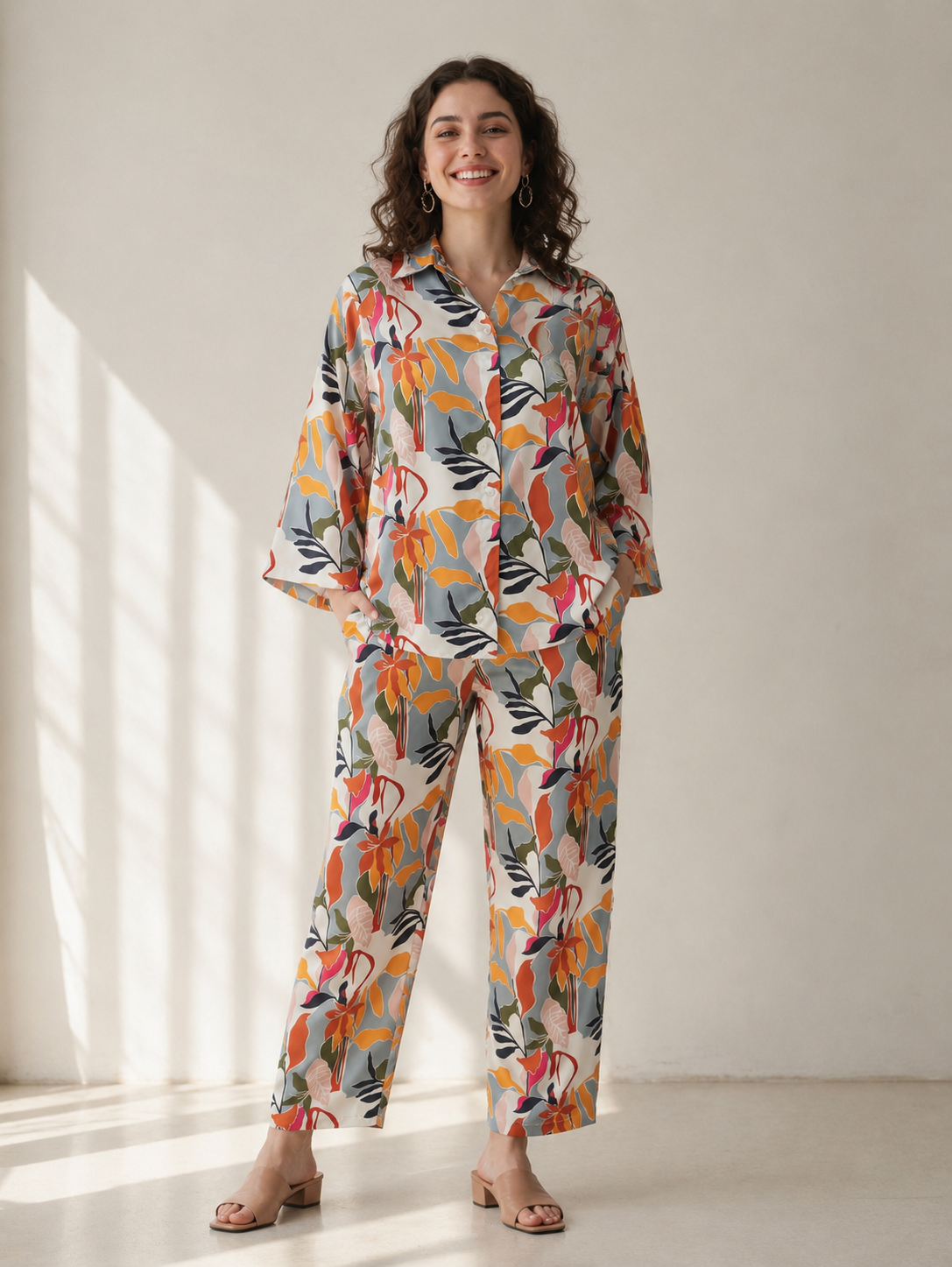 Leafy Elegance Co-ord Set (Women)