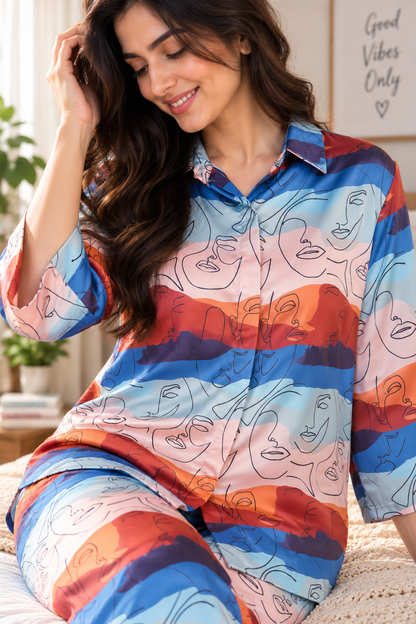 Art Lines Co-ord Set (Women)