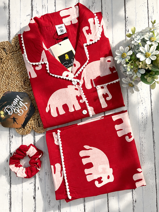Red Elephant pure cotton Pj Set (Women)