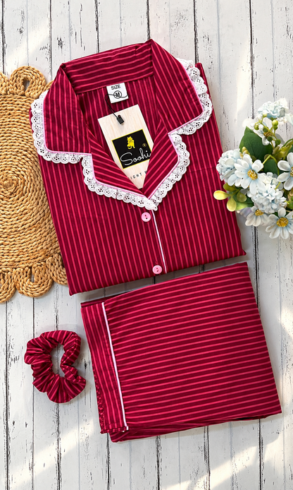 Wine Line Pj Set