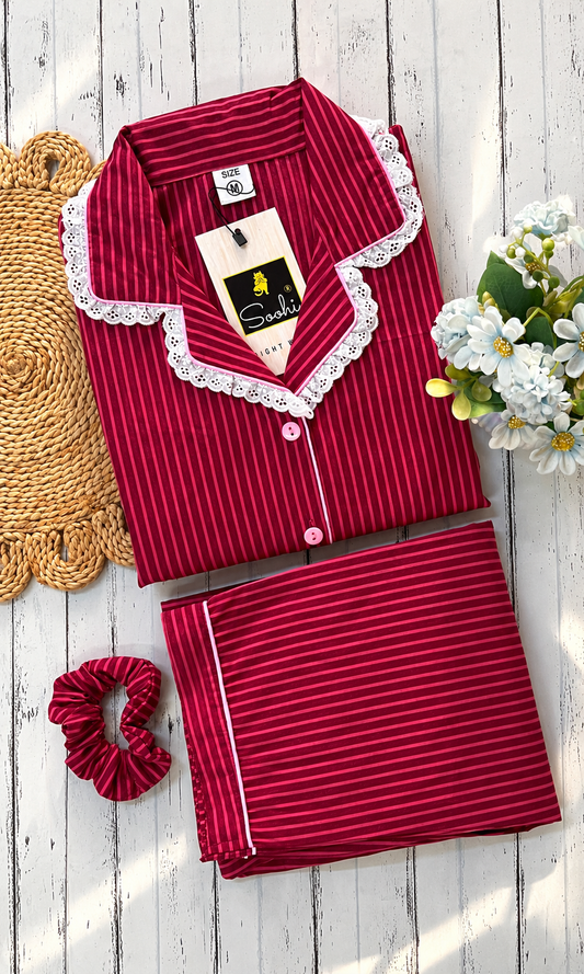 Wine Line PJ Set (Women)