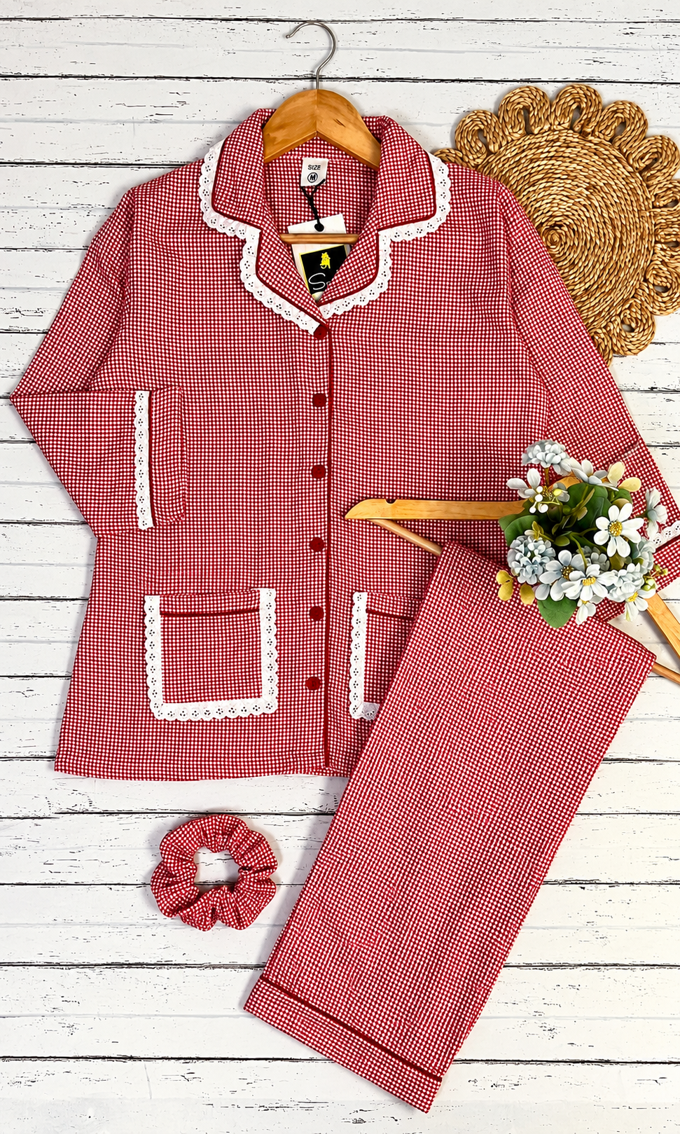 Red Check Pj Set