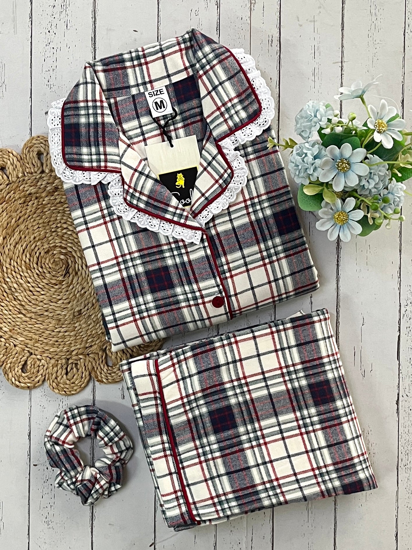 Black White Winter PJ Set (Women)