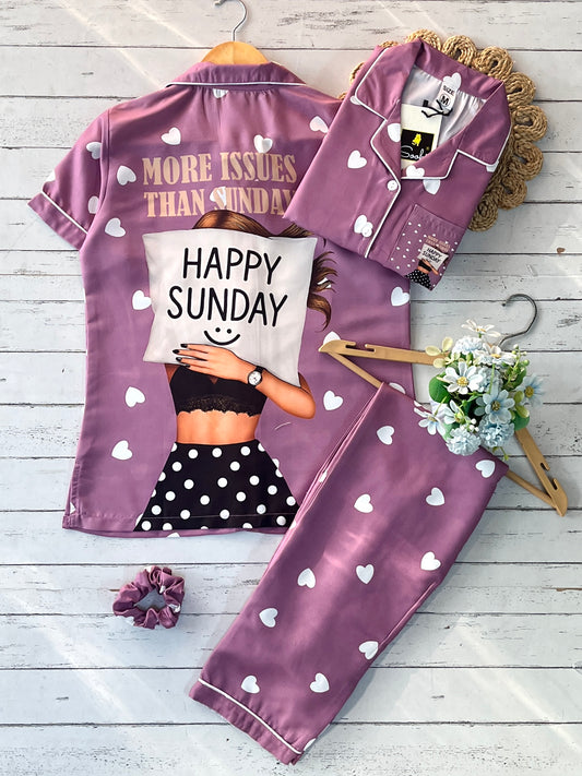 Happy Sunday Pj Set (Women)