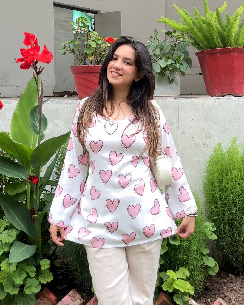 Ishq Short Kurti (women)